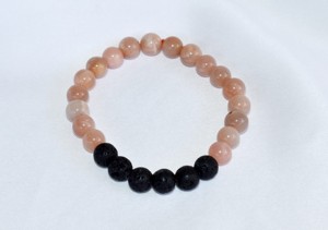 Best Quality <b>Healing</b> Lava Stone Diffuser Moonstone <b>Bracelet</b> Energy Generating Fashion <b>Bracelet</b> - Product Image 3