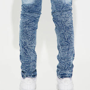 Design streetwear / Service de conception OEM avec logo personnalisé, look sur mesure, vêtements décontractés, coupe ajustée, jeans décontractés pour garçons avec un style moderne - Product Image 6