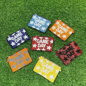 Porte-monnaie tendance, mignon, haut de gamme, classique, élégant, fait main, moderne, personnalisable, avec broderie perlée de dessins animés et impression typographique, pour usage quotidien - Product Image 1