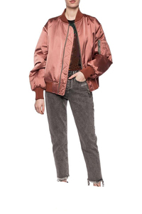 Custom Designed Satin Varsity Bomber Baseball <b>Jacket</b> OEM for College Teams Bulk Orders Streetwear Unisex Look Embroidery - Product Image 5