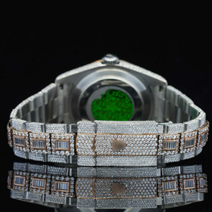 Reloj de Moda Unisex para Hombre, Totalmente Automático, con Movimiento Japonés, Caja de Acero Inoxidable, Esfera de Cristal, Adornado con Diamantes Moissanite - Product Image 2