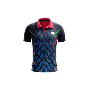 Maillot de cricket personnalisé pour hommes avec logo, ajustable, 100 % polyester, impression par sublimation, grandes tailles, tenue d'équipe - Product Image 2