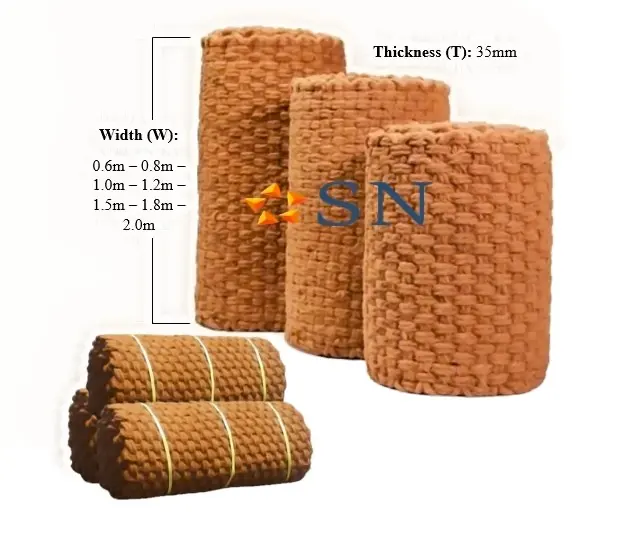 Top Coir Mat Hecho en Vietnam- 100% de fibra de coco natural-Tejido a mano-Ecológico-Precio razonable