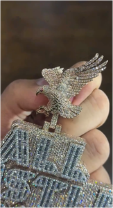 จี้ชื่อ 3 มิติสั่งทำพิเศษ ประดับโมอิสซาไนต์ เครื่องประดับเงินฮิปฮอป ดีไซน์หรูหรา ทันสมัย สไตล์เฉพาะตัว สวยสง่า - Product Image 4