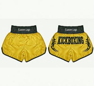 Pantalones Cortos de Muay Thai con Logotipo Personalizado, Pantalones Cortos de Lucha MMA y Kickboxing, Fabricante OEM ODM, Suministro al por Mayor, Pantalones de Boxeo Sublimados - Product Image 2