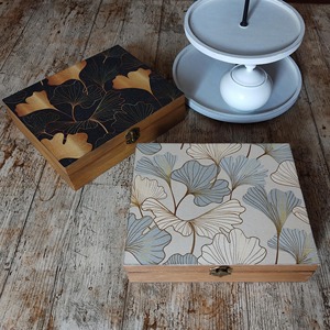 Caja de Madera con Diseño Minimalista y Estampado, Caja Moderna para Joyería, Caja de Almacenamiento de Madera con Estampado para Interiores Contemporáneos, Venta al Por Mayor - Product Image 4