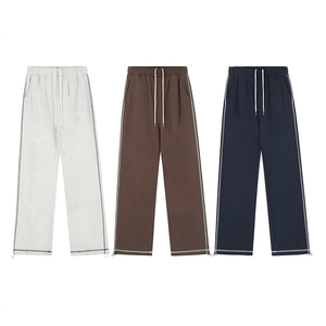 Pantalones Deportivos para Hombre OEM, Transpirables, de Secado Rápido, para Entrenamiento Físico, Casuales, de Pana, con Cintura Elástica, Decoración con Lentejuelas, Logotipo Personalizado - Product Image 1