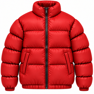 Veste matelassée pour homme de haute qualité, manteau d'hiver matelassé, col montant, veste rembourrée, couleur unie, veste matelassée streetwear personnalisée pour homme - Product Image 1