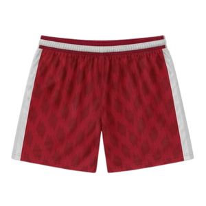 Unisex <b>Red</b> White Lacrosse Shorts Polyester Lightweight Sports Uniform Athletic Team Match Training Clothing - Product Image 2