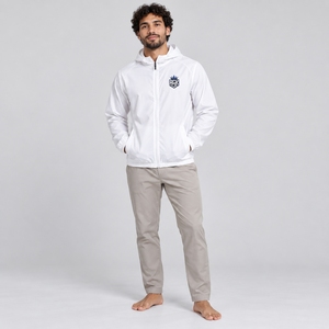 Chaqueta cortavientos para hombre, ligera, impermeable, abrigo para exteriores, tela transpirable, diseño resistente al viento, para viajes casuales y deportes. - Product Image 1