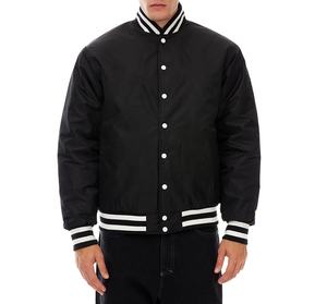 OEM personalizado nueva moda satén bombardero Letterman chaqueta de los hombres chaqueta informal para los hombres - Product Image 2