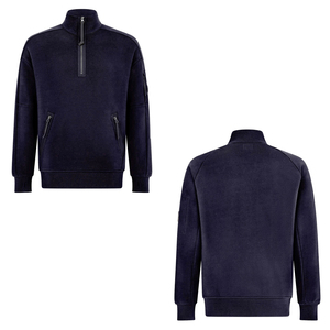 Sweat-shirt décontracté à demi-zip pour homme, design tendance, coutures impeccables et style moderne élégant, en gros. - Product Image 1