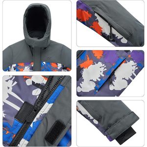 Veste de ski imperméable pour enfants 2025, manteau d'hiver chaud à capuche pour garçons et filles - Product Image 3