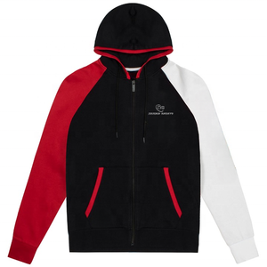 เสื้อฮู้ดผู้ชายแบบมีซิป 2 แผง ปรับแต่งได้ ผ้าฟลีซ แขนยาว สำหรับกีฬา ทีม ฤดูหนาว กันลม ระบายอากาศ สีพื้น - Product Image 5