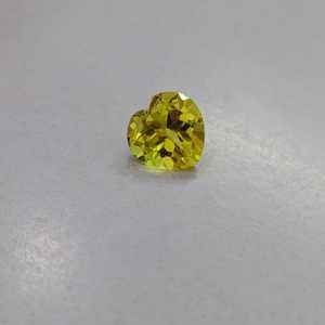 พลอยแซฟไฟร์สีเหลืองทรงหัวใจ เจียระไนแบบสั่งทำพิเศษ เกรดดี คุณภาพสูง ความใสสูง สำหรับทำเครื่องประดับ งานแฮนด์เมด - Product Image 2