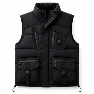 Men's Outdoor <b>Padded</b> Puffer Vest Lightweight Insulated Sleeveless Jacket for Cold Weather Activities - Product Image 2