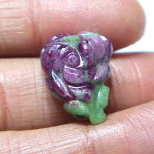 Cabujón de Zoisita Rubí Natural Tallado, Gema de Rubí Tallada a Mano, Piedra Suelta Lisa, Proveedor Mayorista para Joyería - Product Image 2