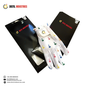 Gants de golf en cuir Cabretta de qualité supérieure, écologiques, personnalisés en gros, DISTIL INDUSTRIES, imprimé palmier, main droite, unisexe - Product Image 4