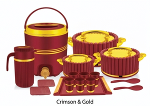 Juego de Cazuelas Modernas de Acero Inoxidable Anax de 20 Piezas con Recipientes Antiadherentes Aptos para Lavavajillas, Tazas para Calentar Alimentos y Cucharón para Catering - Product Image 2