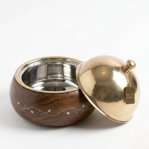 Juego de Ollas Modernas Royal Ramadan para Hotpot, de Acero Inoxidable Aislado, con Tapa Cloche de Acero Inoxidable Pulido y Diseño de Perlas - Product Image 3