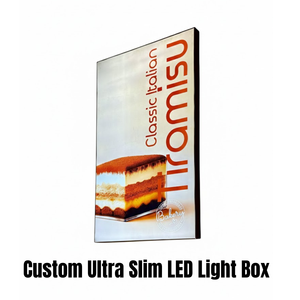 Boîte lumineuse LED fine en aluminium noir à cadre à clipser, faible consommation, pour affichage de posters de cinéma et publicité intérieure - Product Image 6