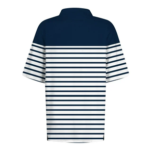 Direct Factory Made Summer Friendly Women's Striped Polo Shirts Custom Design Color Size Turn Down Collar Stylish Polo Shirts - Product Image 4
