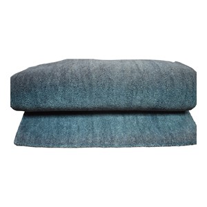 Tapis moderne en laine bleue tufté à la main, à poils ras, design uni, pour salon, chambre, hôtel - Product Image 1