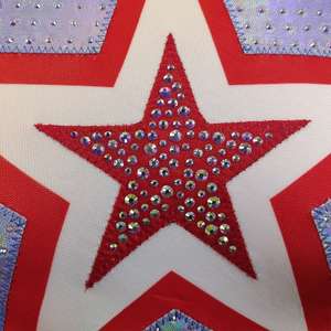 Falda de Uniforme de Porristas de Poliéster 100% Estampada de Alta Elasticidad para Competición Deportiva - Product Image 5