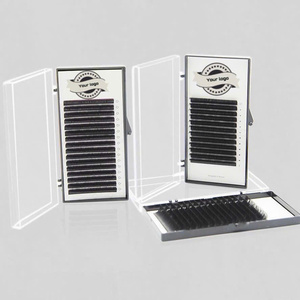 Wholesale Handmade Synthetic Hair Natural Long Individual Lash Trays 12/16 Lines Eyelash Extensions Custom Logo Private Label - Product Image 6