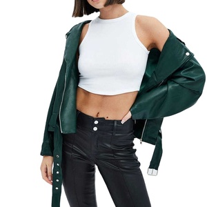 Chaqueta Bomber de Cuero Genuino para Mujer, Estilo Impermeable, Acabado Invernal, OEM Personalizable, Superventas 2027 - Product Image 5