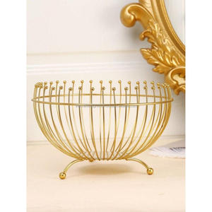 Panier à fruits rond sur pieds trépieds, base antidérapante, paniers de luxe pour la décoration de la maison - Product Image 2