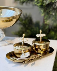 Kayna Export Polished <b>Metal</b> <b>Bowls</b> Eco-Friendly Modern Luxury Design Dishwasher Safe Wedding Serving <b>Bowls</b> for Party Food - Product Image 6