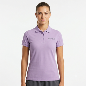 T-shirt décontracté à manches courtes en coton piqué pour femme, motif œil de faucon, anti-boulochage, anti-rétrécissement, anti-plis, respirant, vente en gros - Product Image 4