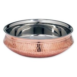 Handmade Luxury Copper Bowl with Stainless Steel Inner Food Serving Dish for Hotels Restaurants and Banquet Events Home Kitchen - Product Image 6