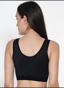 Soutien-gorge de sport pour femme à imprimé géométrique, dos nageur, col ras du cou, maintien moyen, respirant, haut de sport fitness - Product Image 6