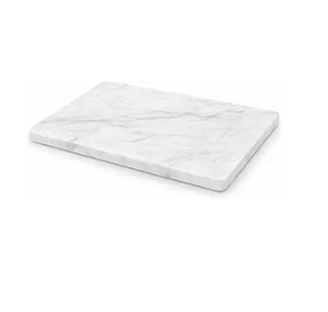 Planche à découper rectangulaire en marbre blanc de qualité supérieure, très vendue, pour la viande, les fruits et les légumes - Product Image 1