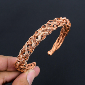 Premium Quality Personalized <b>Adjustable</b> Cuff <b>Bracelet</b> Copper crafts Men Jewelry <b>Bracelets</b> From India - Product Image 1