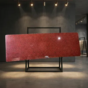 Elegant Classic Red Granite Natural <b>Stone</b> Slab High Gloss Polished Surface for Kitchen Countertops Flooring and Wall Cladding - Product Image 1