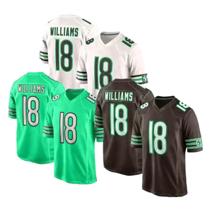 Produits très demandés de qualité supérieure personnalisés # 18 maillots de football américain cousus Williams - Product Image 6