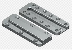 Plaque de montage à double fente en aluminium usinée sur commande par CNC |   Pièces métalliques usinées avec précision - Product Image 6