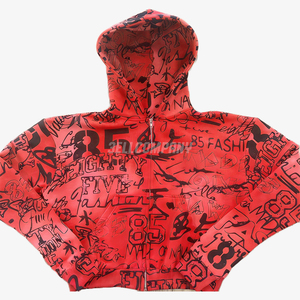 Urban Graffiti Zip-Up Hoodie and <b>Sweatpants</b> <b>Set</b> - Product Image 2