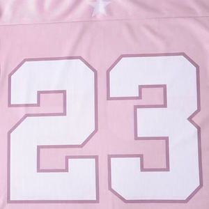 Camiseta de fútbol de malla estilo boxy, color rosa, elegante, transpirable, para exteriores, estilo cropped. - Product Image 5