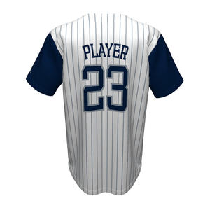 Maillots de baseball respirants pour hommes en polyester et coton de qualité supérieure, prix de gros, design personnalisé, boutonnés, grandes tailles. - Product Image 2