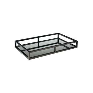 Bandeja Rectangular Vintage de Acero Inoxidable, Bandeja de Presentación para Buffet, Plato Metálico para Servir Alimentos, Organización y Almacenamiento del Hogar, Plato para Aperitivos - Product Image 4