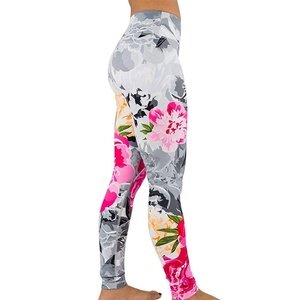 Leggings classiques à taille haute, respirants et à séchage rapide, imprimés par transfert thermique, taille élastique, pour la gym, le fitness, le yoga, pour femmes, RICHTALK - Product Image 6