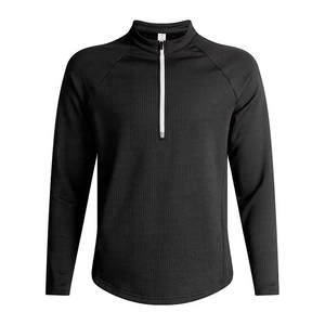 Camiseta Deportiva de Manga Larga para Hombre, Otoño Invierno, Media Cremallera, Secado Rápido, para Fitness y Running, Ropa Transpirable para Primavera - Product Image 1