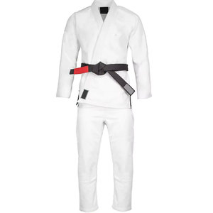 Kimono de BJJ Negro, Uniforme Unisex de Corte Regular, 100% Poliéster de Secado Rápido, Ropa de Artes Marciales para Adultos con Detalles en Verde Azulado - Product Image 2