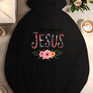 All my Hope is in Jesus sudaderas casuales para mujer - Product Image 1