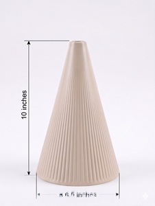 Iron Hot Sale Powder Coated Fancy Flower <b>Vase</b> Cone Shape with <b>Unique</b> Colors American Style Table Top Home Decor Flower <b>Vase</b> - Product Image 5