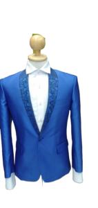 Costumes d'affaires sur mesure pour hommes 100% laine MTM sur mesure Style avant plissé grande taille respirant Anti-rides coupe-vent - Product Image 2